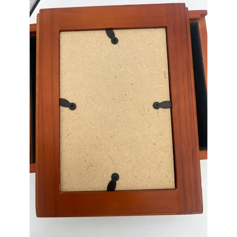 Wooden Box Photo‎ Frame Jewelry Photos Cremation Keepsakes Remembrance